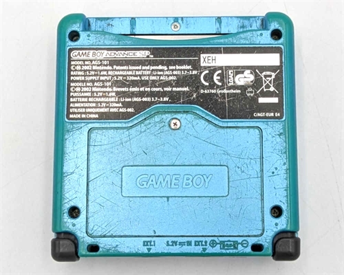 Gameboy Advance SP - Model AGS-101 - Surf Blue - Konsol - SNR XEH50322266 (B Grade) (Genbrug)